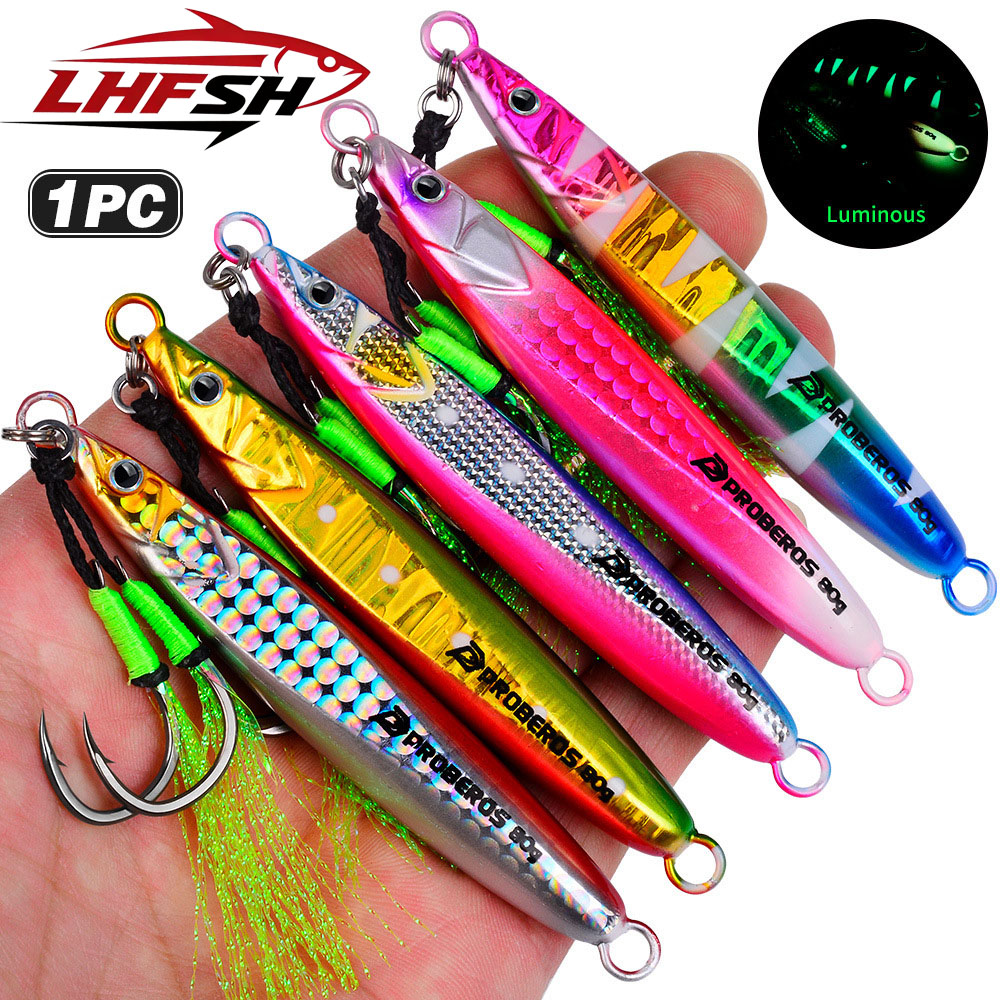 Fishing Hook Treble - LHFSH 발광 금속 지그 낚시 루어