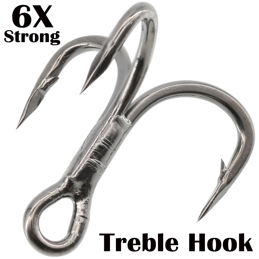 Fishing Hook Assortment - 낚시 트레블 훅 6X 강력한 탄소강