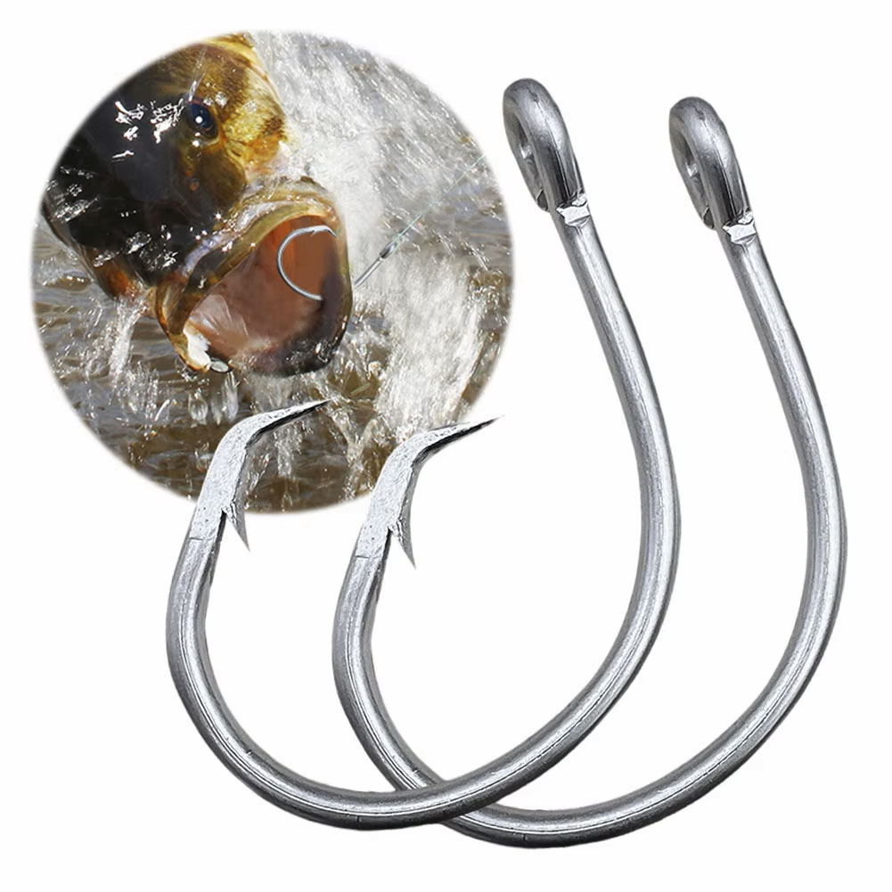 30개/박스 낚시 바늘 스테인리스 스틸 와이드 갭 서클 - Fishing Hook Circle 리뷰 및 가격