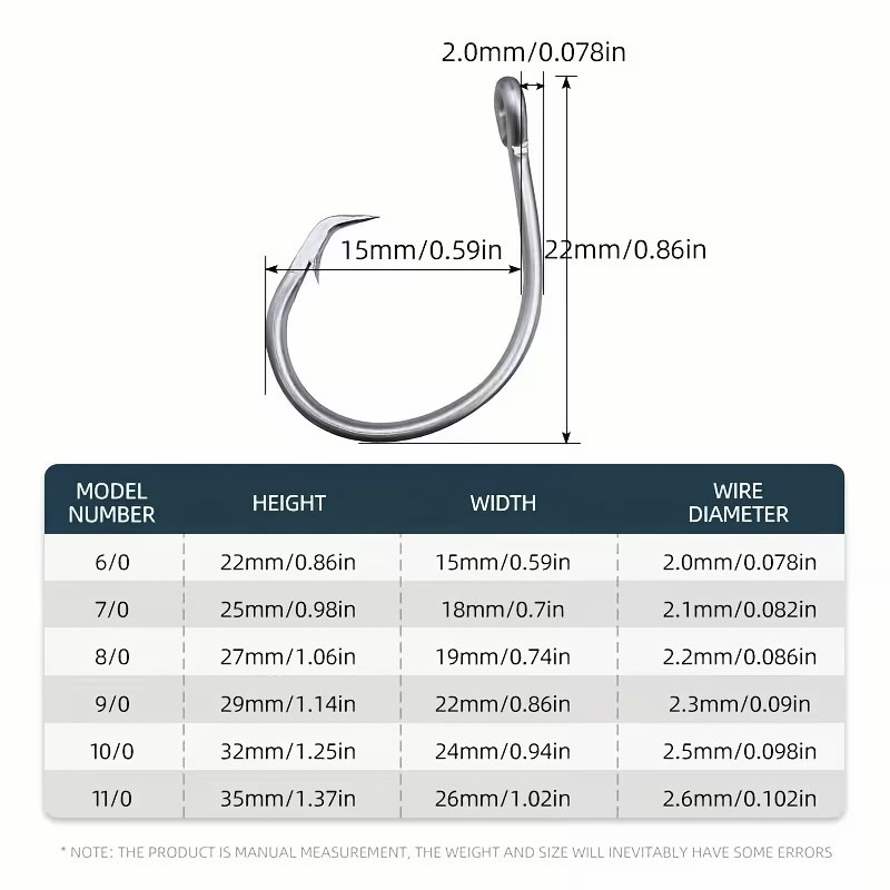 30개/박스 낚시 바늘 스테인리스 스틸 와이드 갭 서클 - Fishing Hook Circle 리뷰 및 가격