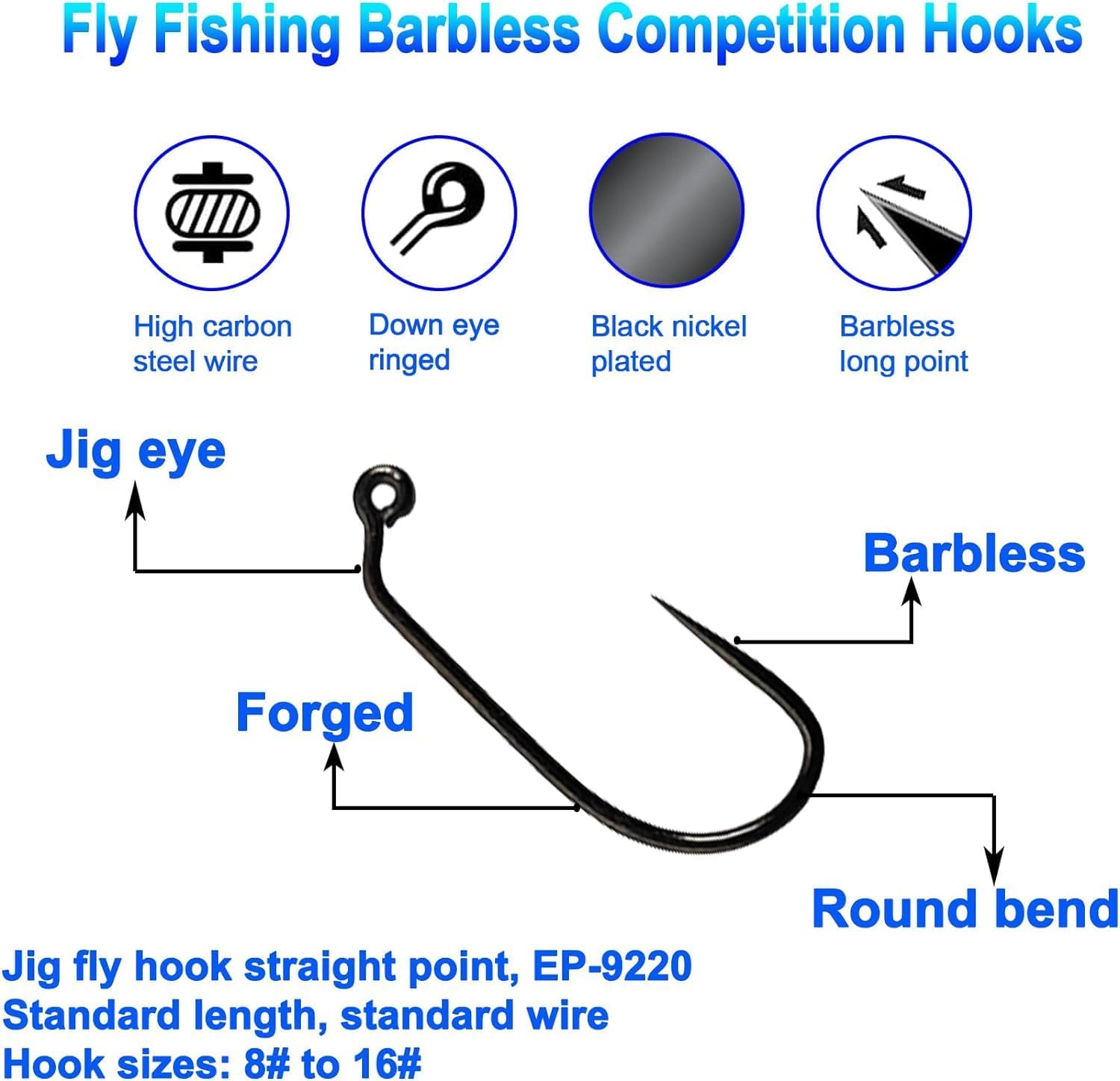 아벤틱 유펑 100개입 대회용 바브리스 플라이 훅 드라 - Fishing Hook Barbless 리뷰 및 가격