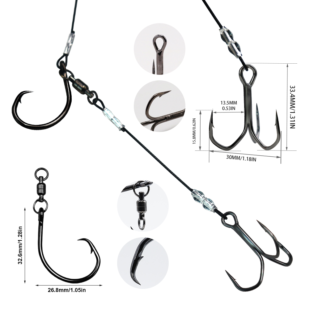 ZYZHE 1/3/5개입 스팅거 리그 라이브 베이트 리 - Fishing Hook Circle 리뷰 및 가격