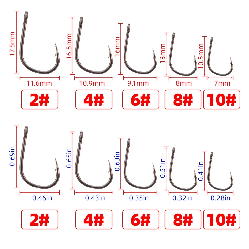 Hirisi 50pcs 일본산 고 탄소강 8001로 만 - Fishing Hook Assortment 리뷰 및 가격