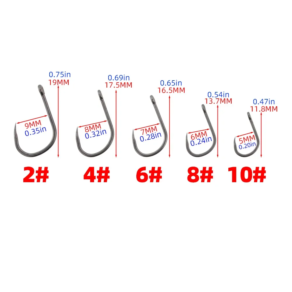 히리시 8002 200개 바브리스 낚시 바늘 PTFE  - Fishing Hook Assortment 리뷰 및 가격