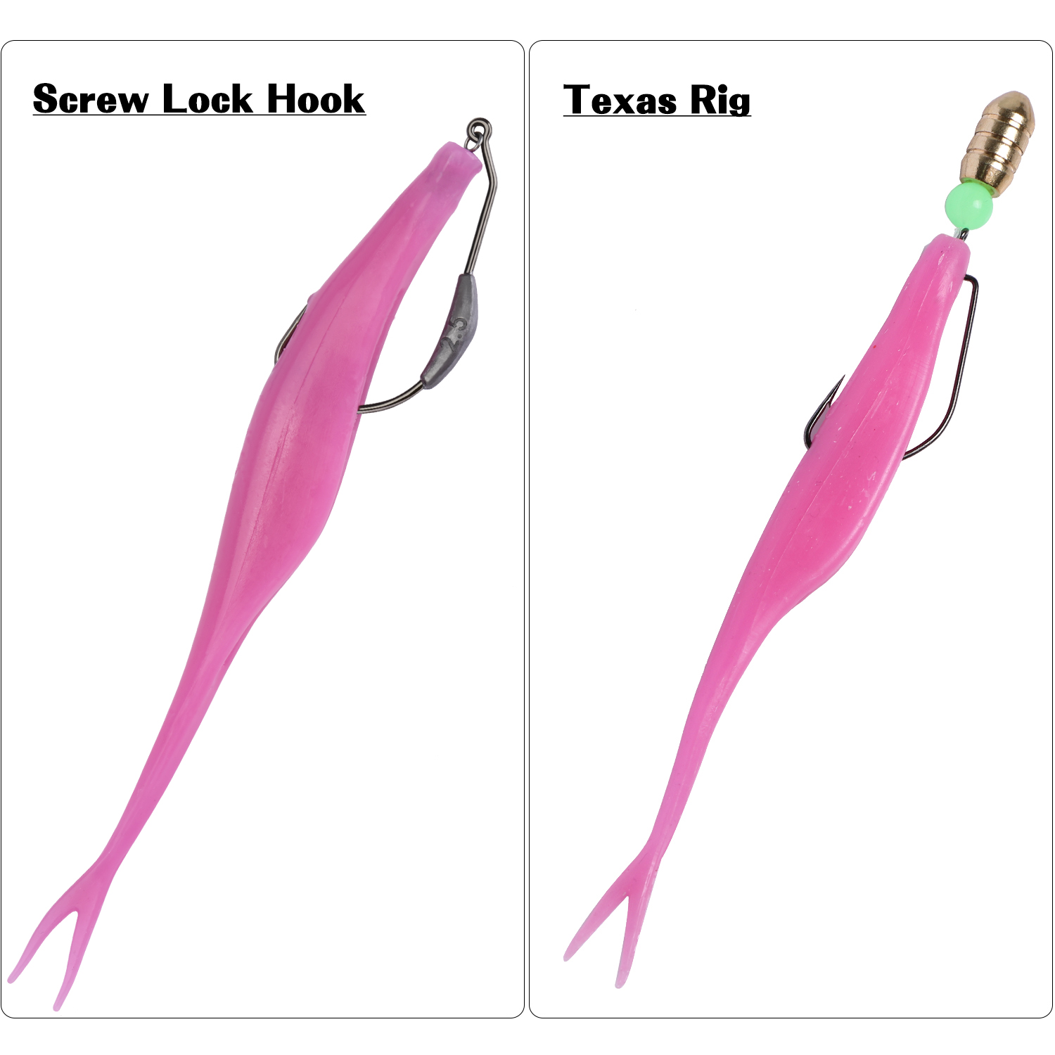 Goture 5개입 위드리스 스플릿 테일 소프트 낚시  - Fishing Hook Weedless 리뷰 및 가격