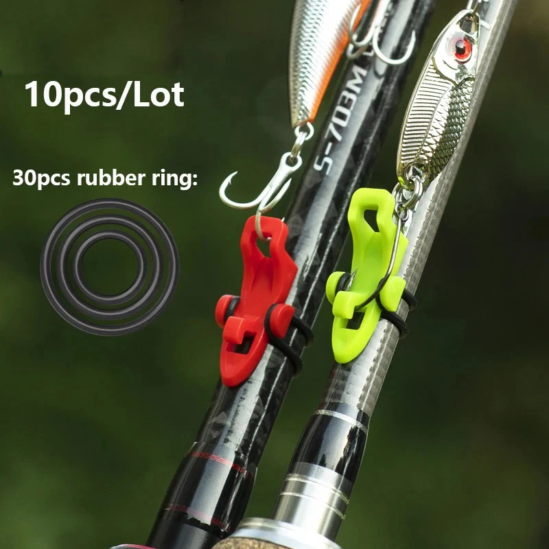 10pcs 낚싯대 폴 훅 키퍼 루어 미끼 홀더 루어 액 - Fishing Hook Jig 리뷰 및 가격