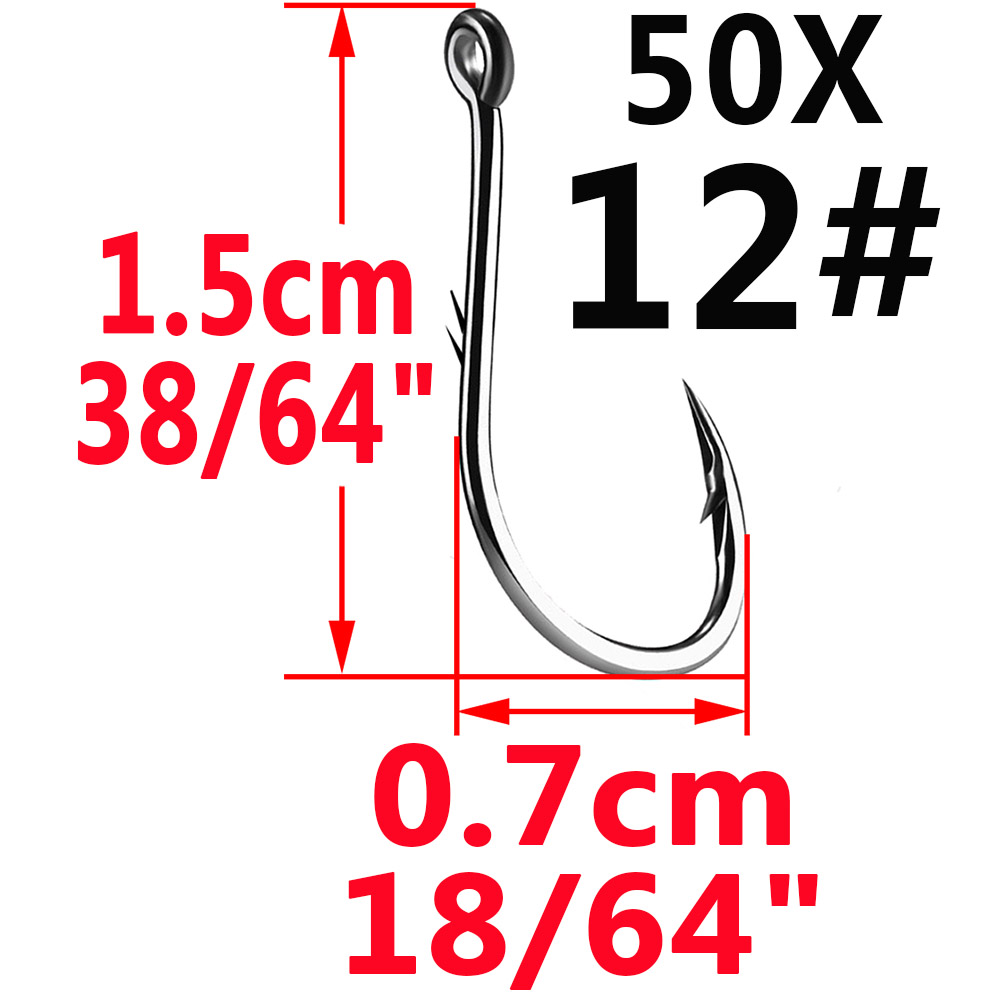Iseama 서클 잉어 아이 낚시 후크, 사이즈 12  - Fishing Hook Size 리뷰 및 가격