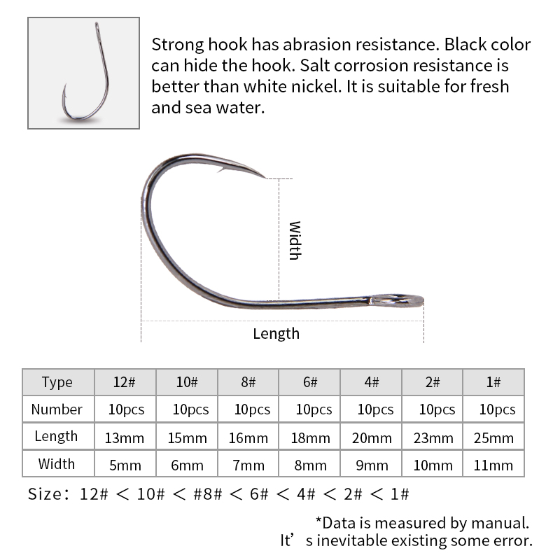 고탄소강 고탄소강 낚시 후크, 엉뚱한 잡초 없는 벌레  - Fishing Hook Weedless 리뷰 및 가격