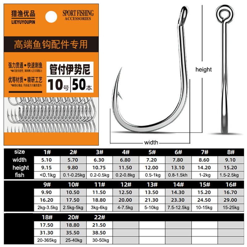 50개 낚시 바늘 미늘 달린 잉어 원형 바늘 바닷물용  - Fishing Hook Circle 리뷰 및 가격
