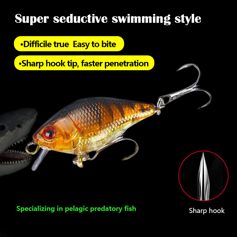 3D 눈 7.5cm 10.2g 하드 VIB 미끼 낚시  - Fishing Hook Treble 리뷰 및 가격