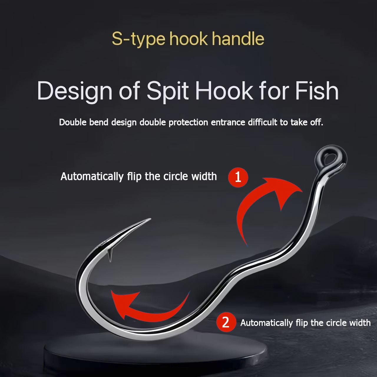 50개 내구성 있는 자동 플립 고탄소강 낚시 바늘 눈부 - Fishing Hook Assortment 리뷰 및 가격