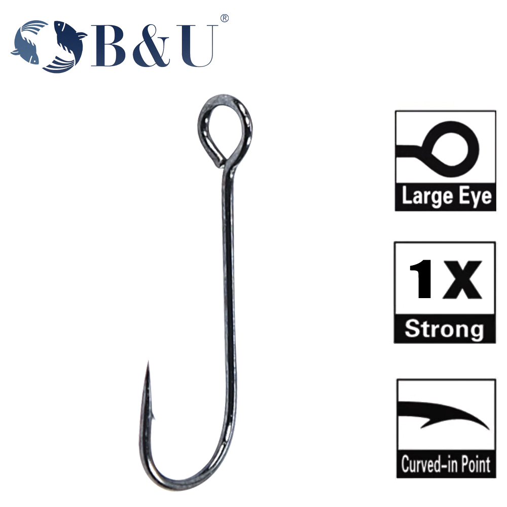 B&U 20개 낚시 바늘 큰 눈 링형 탄소강 싱글 헤드 - Fishing Hook Barbless 리뷰 및 가격