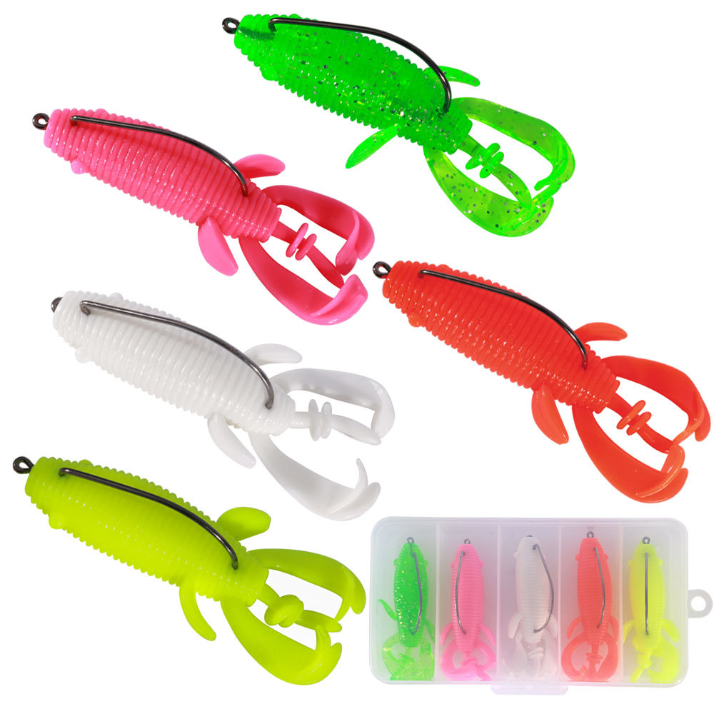 부력이 있는 소프트 프로그 베이트, 강화된 오프셋 훅, - Fishing Hook Weedless 리뷰 및 가격