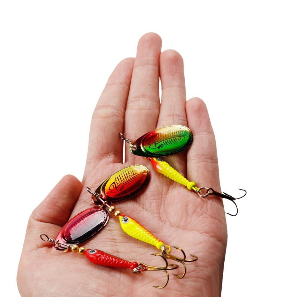 10 개/대 스피너 미끼 9.1g 7cm 스팽글 Isc - Fishing Hook Treble 리뷰 및 가격