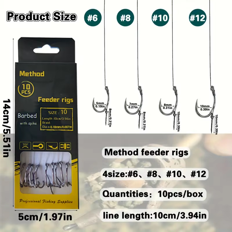 요토 신형 잉어 낚시 방법 피더 리그 - 바늘 달린 브 - Fishing Hook Assortment 리뷰 및 가격