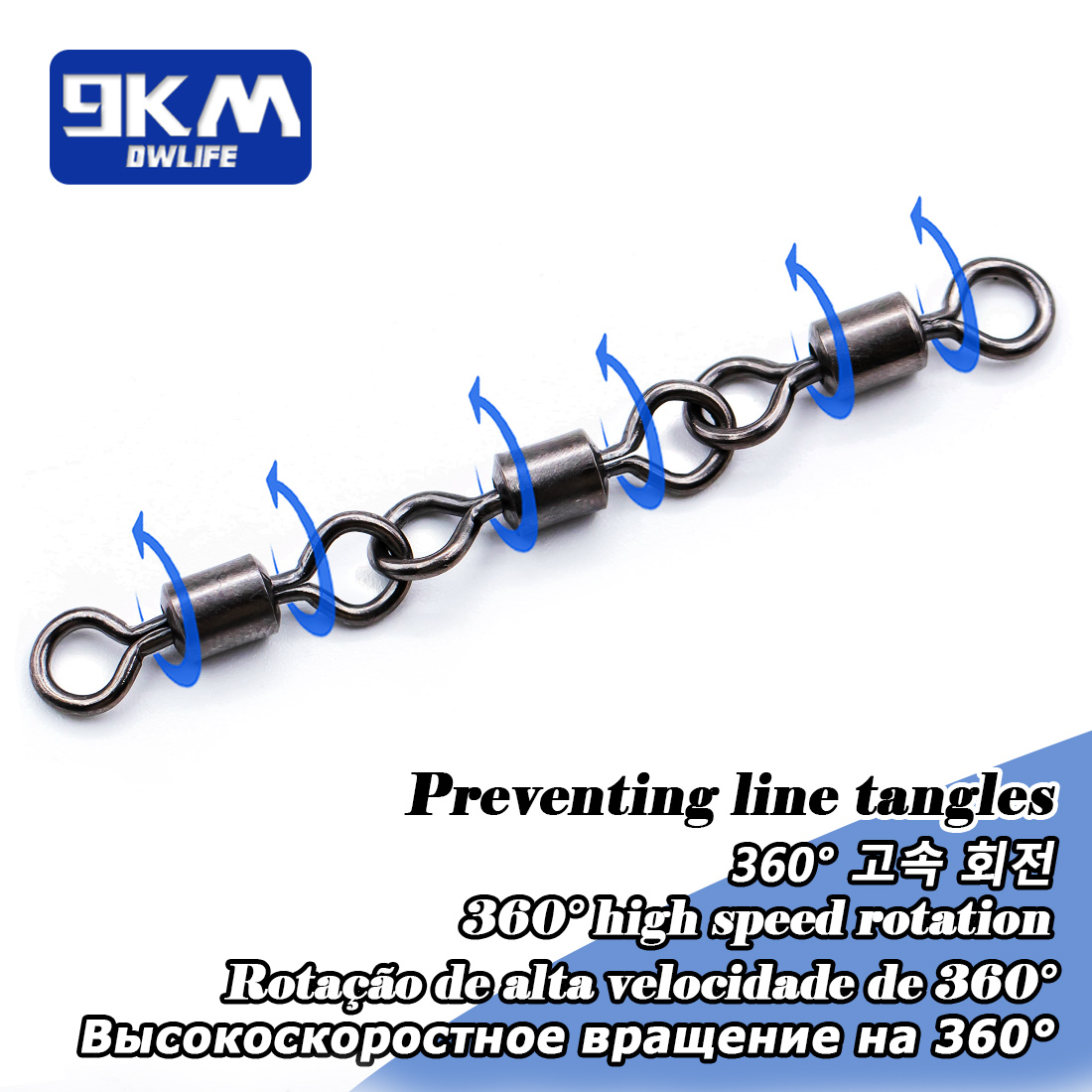 3 개의 공동 롤링 회전 낚시 액세서리 15 ~ 60P - Fishing Hook Offset 리뷰 및 가격
