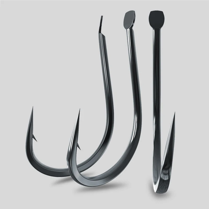 50개 작은 낚시 후크 고탄소강 민물 크기 1 - 13 - Fishing Hook Barbless 리뷰 및 가격
